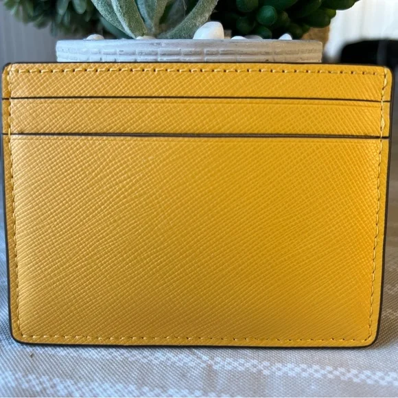 Kate Spade Mustard Yellow Card Holder - Picture 3 of 7